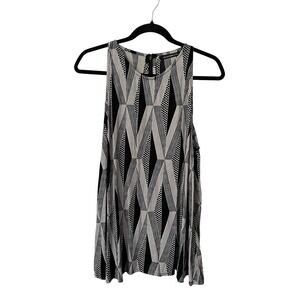 Manaola Tunic Top Sleeveless Black Kanaloa Large